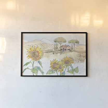 Tuscan Elegance III by Anne Tavoletti. shown as a paper print in a black flame. Available as a archival giclee rolled canvas, fine art paper, or poster print. SKU 31919i.