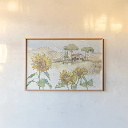Tuscan Elegance III by Anne Tavoletti. shown as a paper print in a natural frame. Available as a archival giclee rolled canvas, fine art paper, or poster print. SKU 31919i.