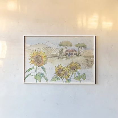 Tuscan Elegance III by Anne Tavoletti. shown as a paper print in a white frame. Available as a archival giclee rolled canvas, fine art paper, or poster print. SKU 31919i.