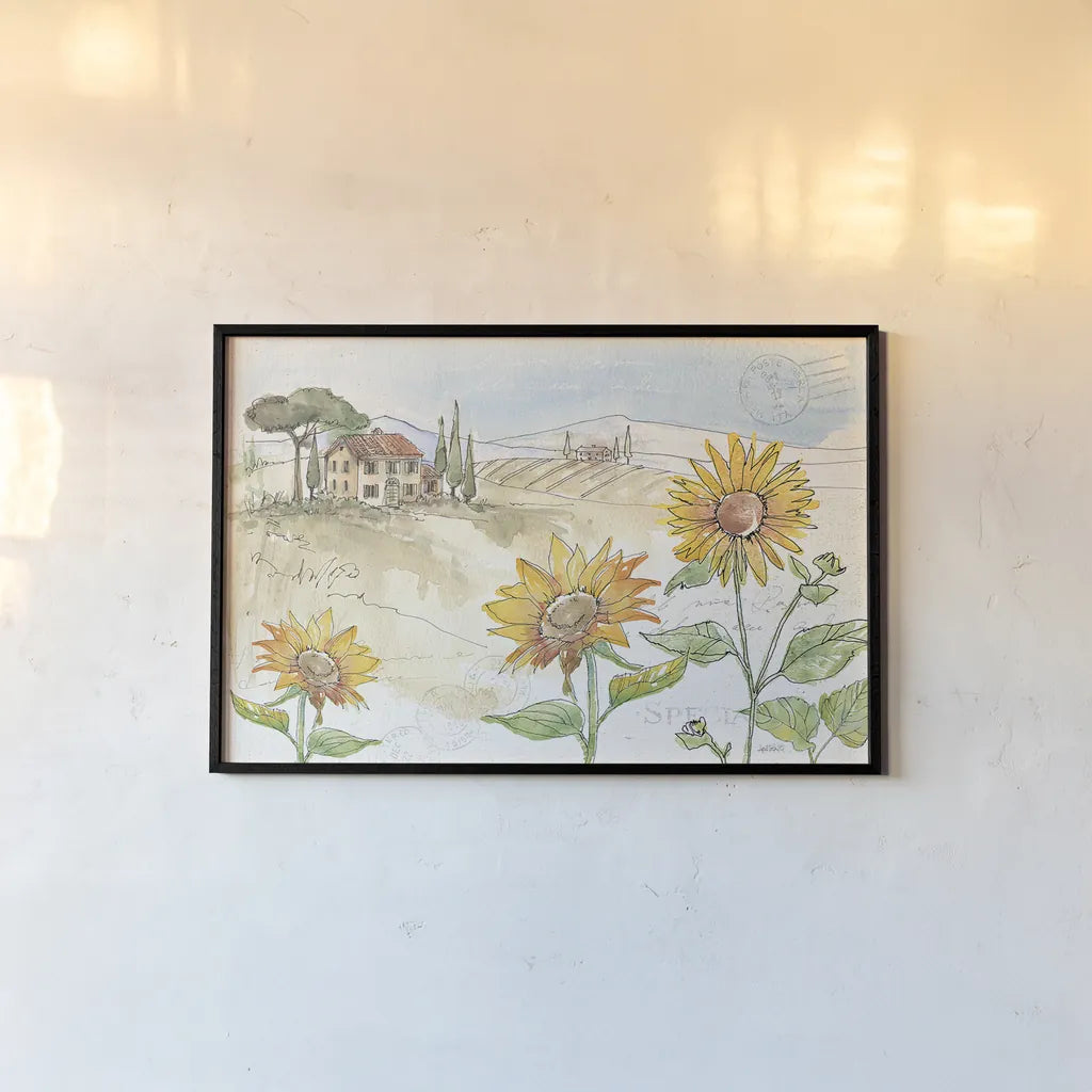 Tuscan Elegance IV by Anne Tavoletti. shown as a paper print in a black flame. Available as a archival giclee rolled canvas, fine art paper, or poster print. SKU 31920i.