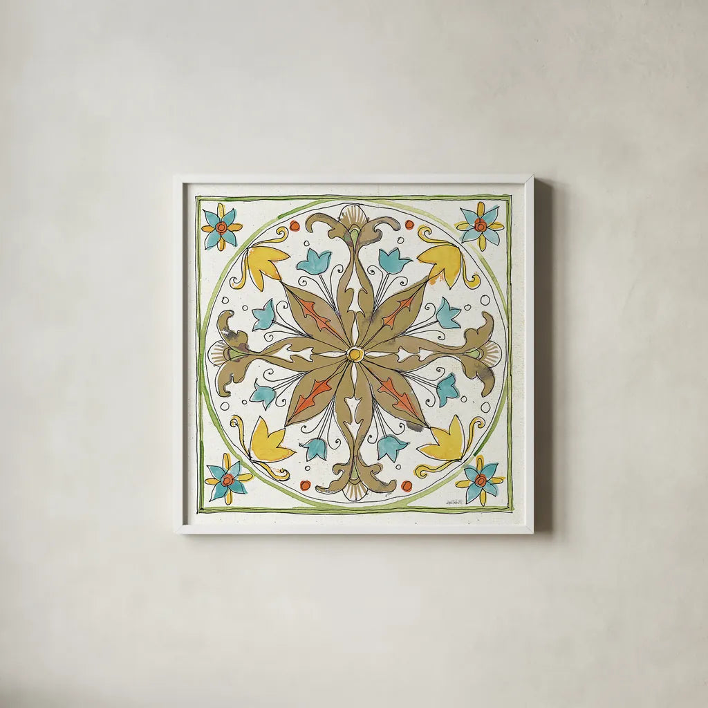 Tuscan Elegance VIII by Anne Tavoletti. Shown in a crisp white glass frame for a clean and minimalist style. Available as an archival giclee rolled canvas, fine art paper, or poster print. SKU 31924a.