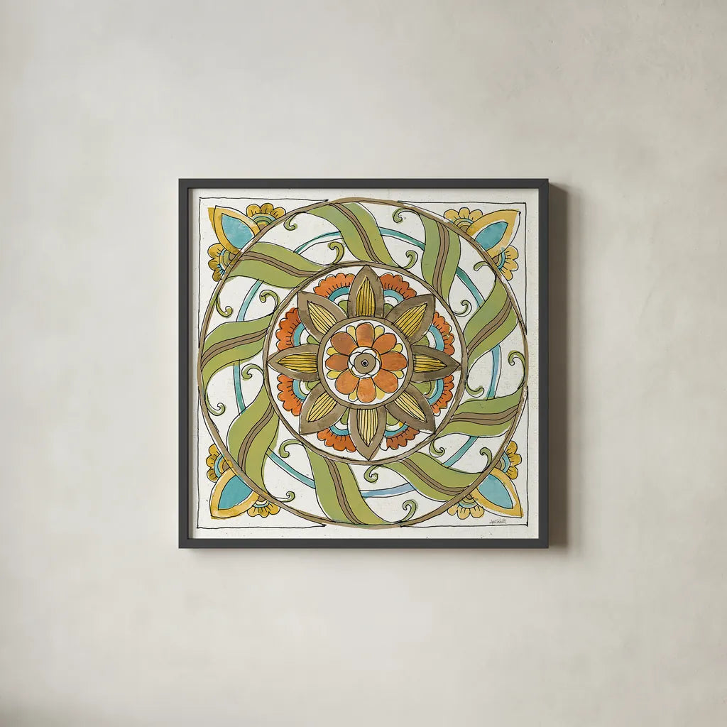 Tuscan Elegance X by Anne Tavoletti. Shown in a sleek black glass frame for a contemporary gallery look. Available as an archival giclee rolled canvas, fine art paper, or poster print. SKU 31926a.