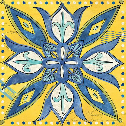 Tuscan Sun Tiles II Color by Anne Tavoletti. SKU 15614a. Archival Giclee Fine art print for wall decor.