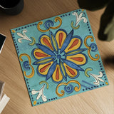 Tuscan Sun Tiles IV Color Talavera by Anne Tavoletti. Shown as a detailed flat fine art print, highlighting archival giclee quality. Available as an archival giclee rolled canvas, fine art paper, or poster print. SKU 78861a.