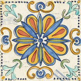 Tuscan Sun Tiles IV Talavera by Anne Tavoletti. SKU 78857a. Archival Giclee Fine art print for wall decor.
