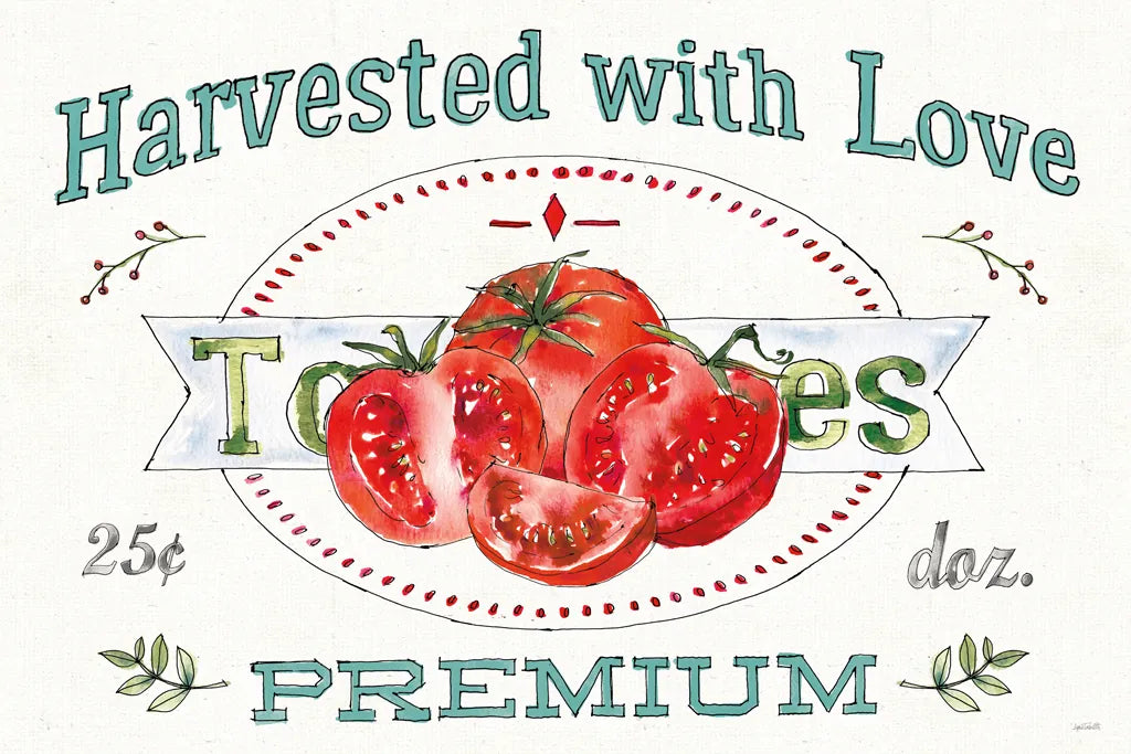 Veggie Market I by Anne Tavoletti. SKU 52614i. Archival Giclee Fine art print for wall decor.