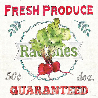 Veggie Market II by Anne Tavoletti. SKU 52615a. Archival Giclee Fine art print for wall decor.