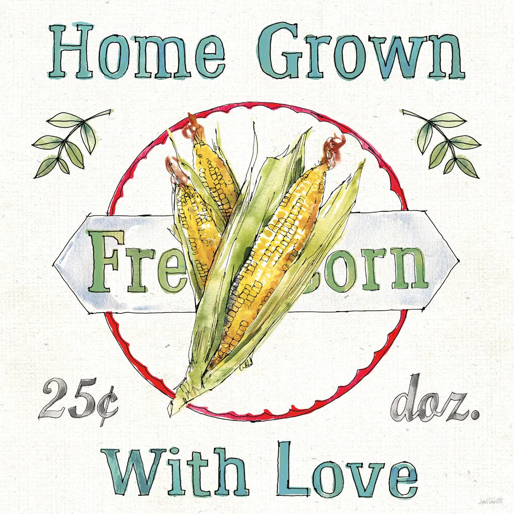 Veggie Market III by Anne Tavoletti. SKU 52616a. Archival Giclee Fine art print for wall decor.