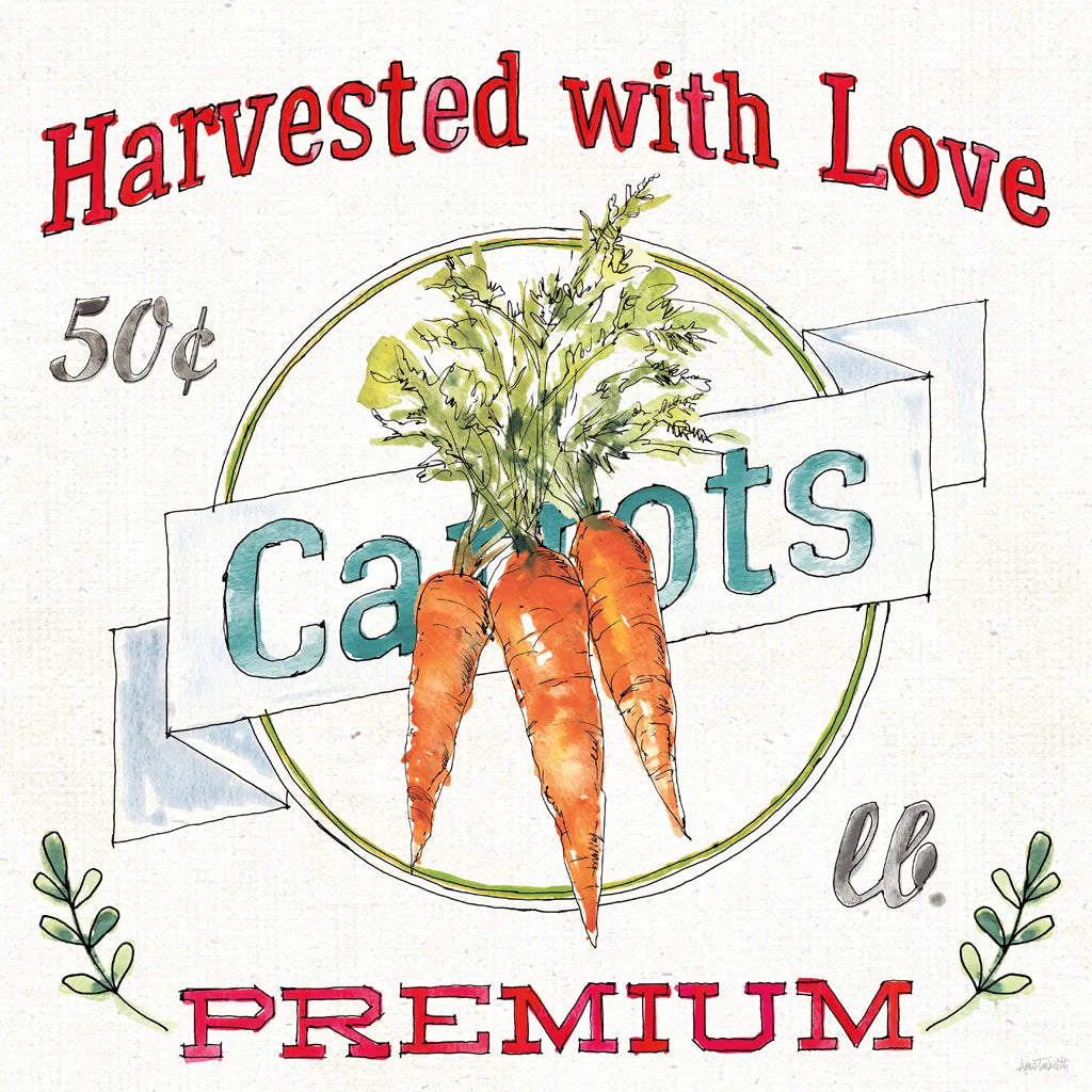 Veggie Market V by Anne Tavoletti. SKU 52618a. Archival Giclee Fine art print for wall decor.