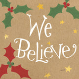 Vintage St Nick VII Bright We Believe by Anne Tavoletti. SKU 37709a. Archival Giclee Fine art print for wall decor.