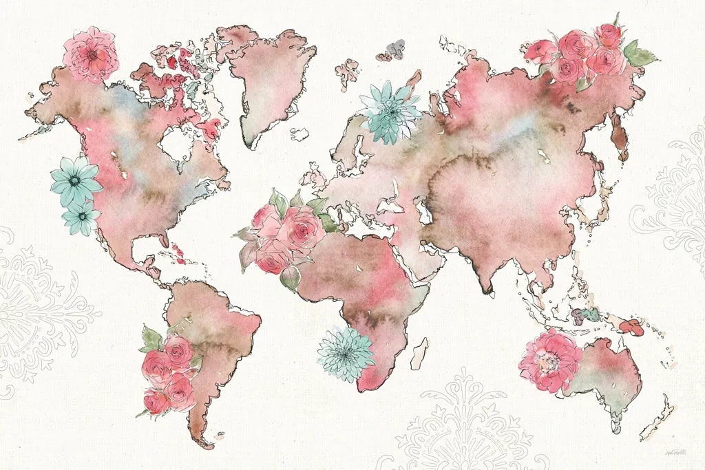 Vintage Travel I by Anne Tavoletti. SKU 82089i. Archival Giclee Fine art print for wall decor.