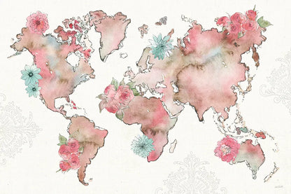 Vintage Travel I by Anne Tavoletti. SKU 82089i. Archival Giclee Fine art print for wall decor.