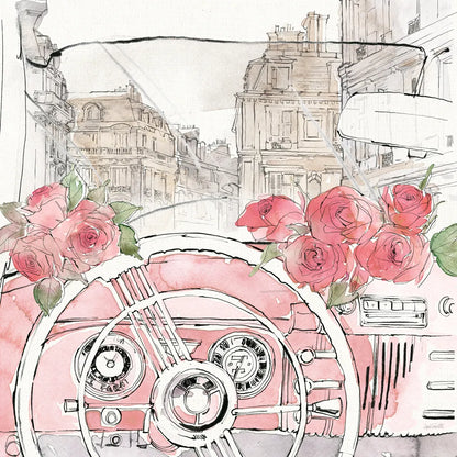 Vintage Travel II by Anne Tavoletti. SKU 82090a. Archival Giclee Fine art print for wall decor.