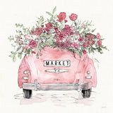 Vintage Travel IV Market by Anne Tavoletti. SKU 82611a. Archival Giclee Fine art print for wall decor.