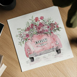 Vintage Travel IV Market by Anne Tavoletti. Shown as a detailed flat fine art print, highlighting archival giclee quality. Available as an archival giclee rolled canvas, fine art paper, or poster print. SKU 82611a.