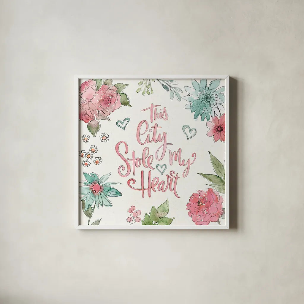 Vintage Travel IX by Anne Tavoletti. Shown in a crisp white glass frame for a clean and minimalist style. Available as an archival giclee rolled canvas, fine art paper, or poster print. SKU 82097a.