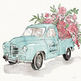 Vintage Travel V Spring by Anne Tavoletti. SKU 82612a. Archival Giclee Fine art print for wall decor.