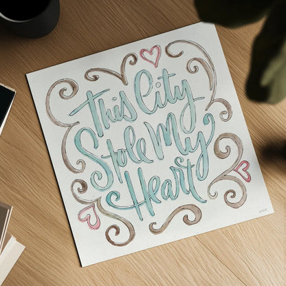 Vintage Travel VII by Anne Tavoletti. Shown as a detailed flat fine art print, highlighting archival giclee quality. Available as an archival giclee rolled canvas, fine art paper, or poster print. SKU 82095a.