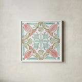 Vintage Travel X by Anne Tavoletti. Shown in a crisp white glass frame for a clean and minimalist style. Available as an archival giclee rolled canvas, fine art paper, or poster print. SKU 82098a.