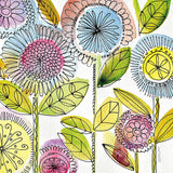 Watercolor Flowers by Anne Tavoletti. SKU 18035a. Archival Giclee Fine art print for wall decor.