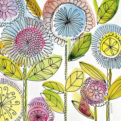 Watercolor Flowers by Anne Tavoletti. SKU 18035a. Archival Giclee Fine art print for wall decor.