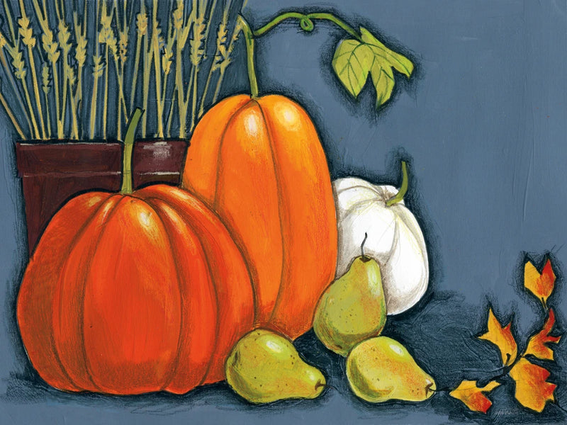 Wheat and Pumpkins by Anne Tavoletti