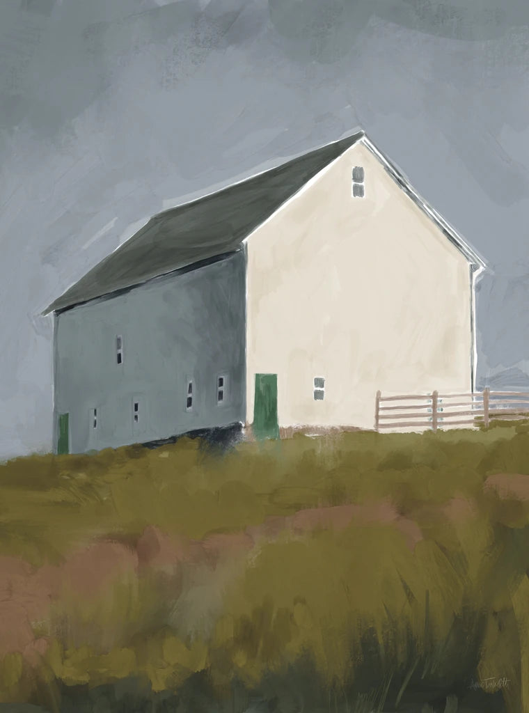 White Barn Crop by Anne Tavoletti