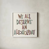 Wine Sentiments I by Anne Tavoletti. Shown in a crisp white glass frame for a clean and minimalist style. Available as an archival giclee rolled canvas, fine art paper, or poster print. SKU 90459a.