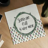 Wine Sentiments VI by Anne Tavoletti. Shown as a detailed flat fine art print, highlighting archival giclee quality. Available as an archival giclee rolled canvas, fine art paper, or poster print. SKU 90464a.