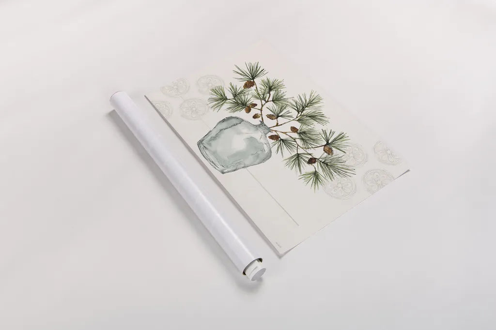 Winter Adornment I by Anne Tavoletti. shown as a rolled paper print. Available as archival giclee rolled canvas, fine art paper, or poster print. SKU 88994i.