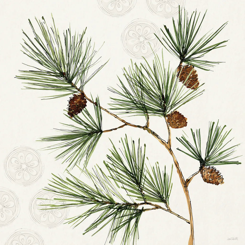 Winter Adornment III by Anne Tavoletti. SKU 88996a. Archival Giclee Fine art print for wall decor.