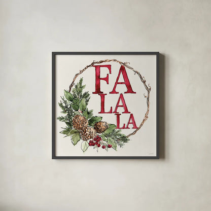 Winter Adornment IV by Anne Tavoletti. Shown in a sleek black glass frame for a contemporary gallery look. Available as an archival giclee rolled canvas, fine art paper, or poster print. SKU 88997a.