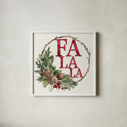 Winter Adornment IV by Anne Tavoletti. Shown in a crisp white glass frame for a clean and minimalist style. Available as an archival giclee rolled canvas, fine art paper, or poster print. SKU 88997a.