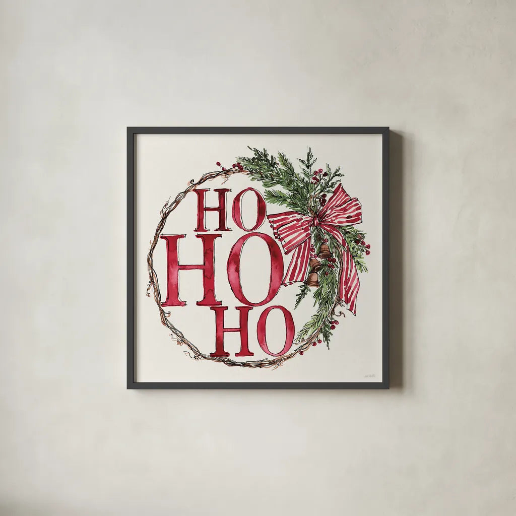 Winter Adornment V by Anne Tavoletti. Shown in a sleek black glass frame for a contemporary gallery look. Available as an archival giclee rolled canvas, fine art paper, or poster print. SKU 88998a.