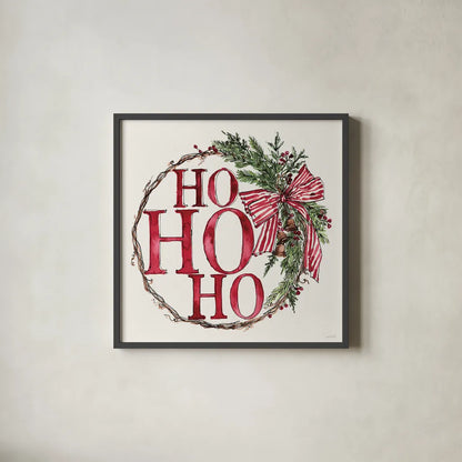 Winter Adornment V by Anne Tavoletti. Shown in a sleek black glass frame for a contemporary gallery look. Available as an archival giclee rolled canvas, fine art paper, or poster print. SKU 88998a.