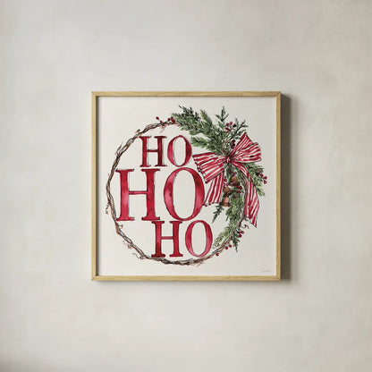 Winter Adornment V by Anne Tavoletti. Shown in a natural wood glass frame for a timeless modern aesthetic. Available as an archival giclee rolled canvas, fine art paper, or poster print. SKU 88998a.