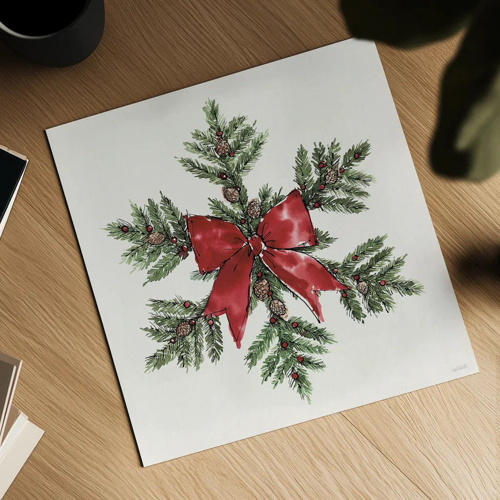 Winter Adornment VII by Anne Tavoletti. Shown as a detailed flat fine art print, highlighting archival giclee quality. Available as an archival giclee rolled canvas, fine art paper, or poster print. SKU 89000a.