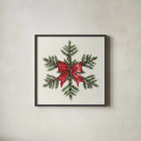 Winter Adornment VII by Anne Tavoletti. Shown in a sleek black glass frame for a contemporary gallery look. Available as an archival giclee rolled canvas, fine art paper, or poster print. SKU 89000a.