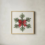 Winter Adornment VII by Anne Tavoletti. Shown in a natural wood glass frame for a timeless modern aesthetic. Available as an archival giclee rolled canvas, fine art paper, or poster print. SKU 89000a.