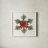 Winter Adornment VII by Anne Tavoletti. Shown in a crisp white glass frame for a clean and minimalist style. Available as an archival giclee rolled canvas, fine art paper, or poster print. SKU 89000a.