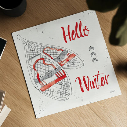 Winter Fashion IX by Anne Tavoletti. Shown as a detailed flat fine art print, highlighting archival giclee quality. Available as an archival giclee rolled canvas, fine art paper, or poster print. SKU 42324a.