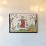 Woodland Harvest I by Anne Tavoletti. shown as a paper print in a black flame. Available as a archival giclee rolled canvas, fine art paper, or poster print. SKU 94544i.
