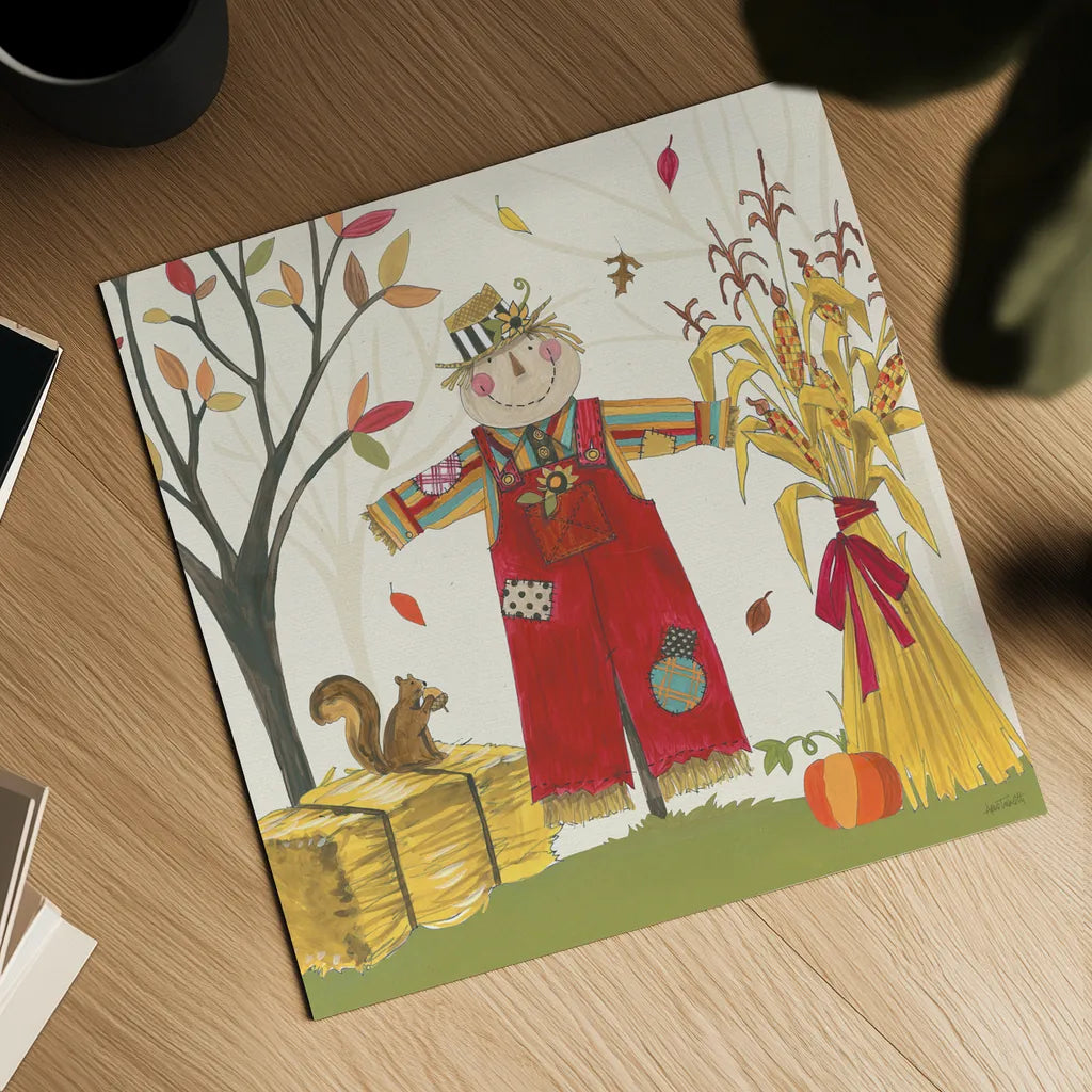 Woodland Harvest II by Anne Tavoletti. Shown as a detailed flat fine art print, highlighting archival giclee quality. Available as an archival giclee rolled canvas, fine art paper, or poster print. SKU 94545a.