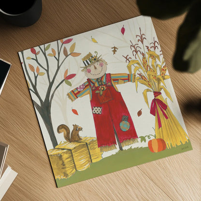 Woodland Harvest II by Anne Tavoletti. Shown as a detailed flat fine art print, highlighting archival giclee quality. Available as an archival giclee rolled canvas, fine art paper, or poster print. SKU 94545a.