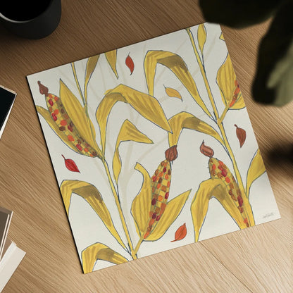 Woodland Harvest VI by Anne Tavoletti. Shown as a detailed flat fine art print, highlighting archival giclee quality. Available as an archival giclee rolled canvas, fine art paper, or poster print. SKU 94549a.