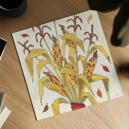 Woodland Harvest VII by Anne Tavoletti. Shown as a detailed flat fine art print, highlighting archival giclee quality. Available as an archival giclee rolled canvas, fine art paper, or poster print. SKU 94550a.