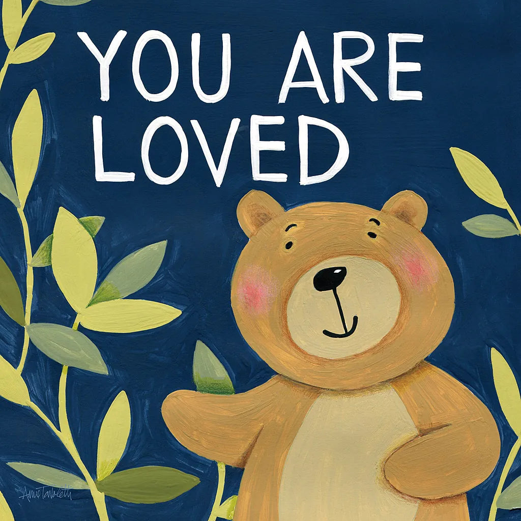 You Are Loved by Anne Tavoletti. SKU 18510a. Archival Giclee Fine art print for wall decor.