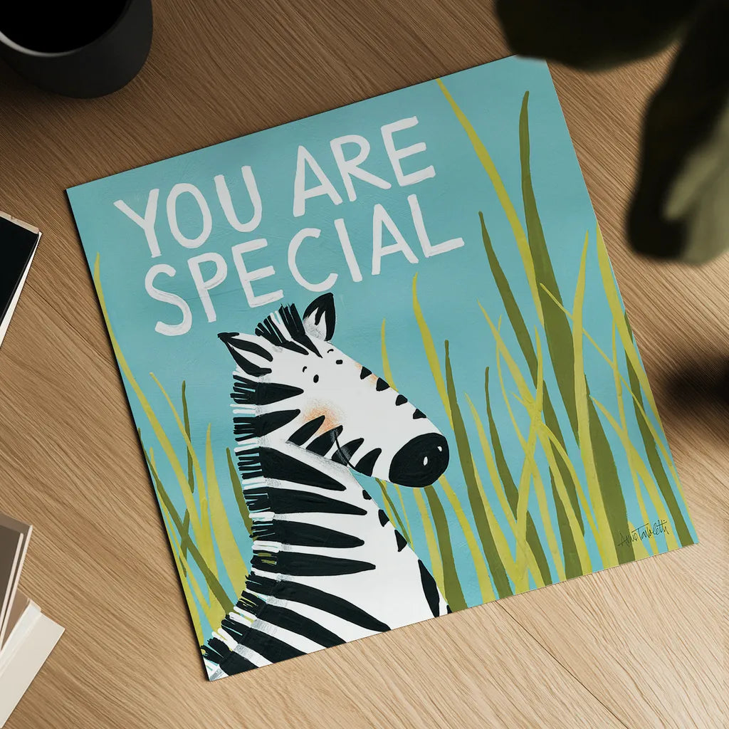 You Are Special by Anne Tavoletti. Shown as a detailed flat fine art print, highlighting archival giclee quality. Available as an archival giclee rolled canvas, fine art paper, or poster print. SKU 18511a.