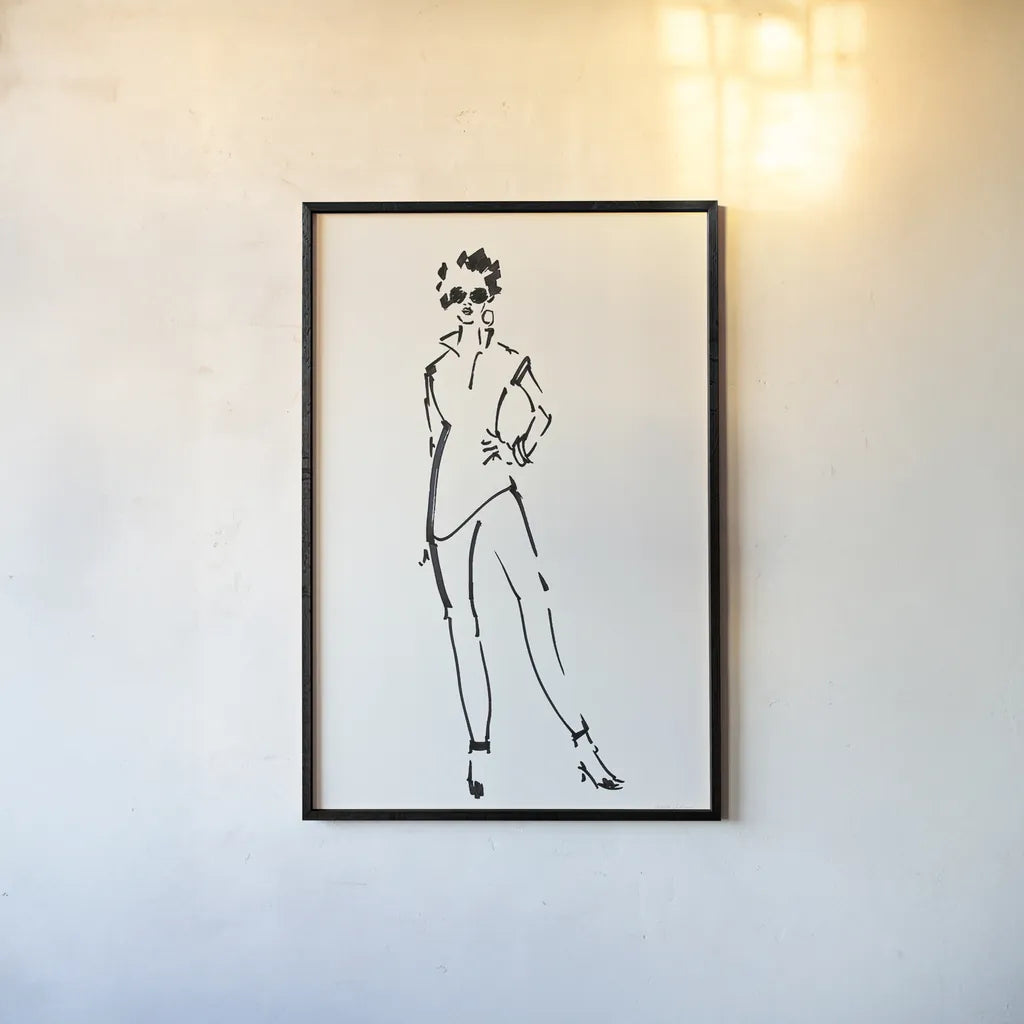 About Town I by Avery Tillmon. shown as a paper print in a black flame. Available as a archival giclee rolled canvas, fine art paper, or poster print. SKU 53879h.