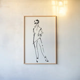 About Town I by Avery Tillmon. shown as a paper print in a natural frame. Available as a archival giclee rolled canvas, fine art paper, or poster print. SKU 53879h.